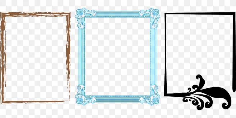 Picture Frames Clip Art, PNG, 1280x640px, Picture Frames, Art, Blue, Border, Picture Frame Download Free