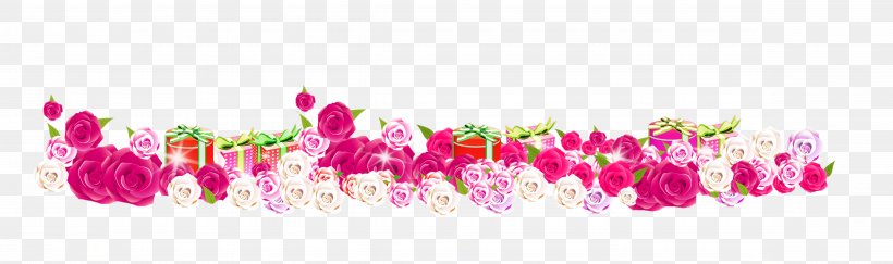Purple Pink Flower Gift, PNG, 9504x2827px, Purple, Beach Rose, Color, Designer, Floral Design Download Free
