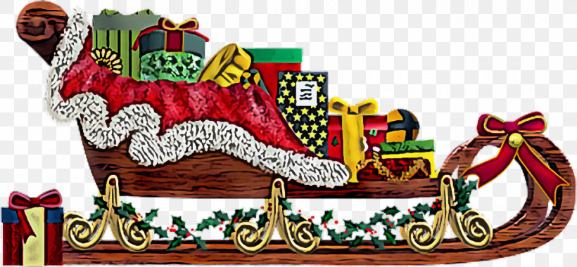 Santa Sled Santa Sleigh Christmas, PNG, 1000x464px, Santa Sled, Boating, Christmas, Santa Sleigh, Vehicle Download Free