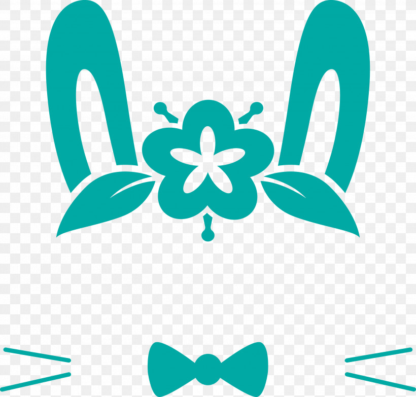 Easter Bunny Easter Day Cute Rabbit, PNG, 3000x2868px, Easter Bunny, Cute Rabbit, Easter Day, Green, Logo Download Free