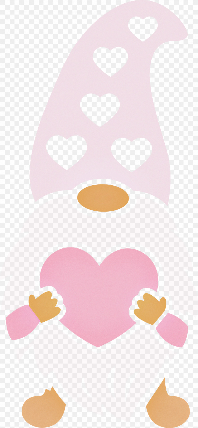 Gnome Loving Red Heart, PNG, 1392x2999px, Gnome, Heart, Loving, Nose, Pink Download Free