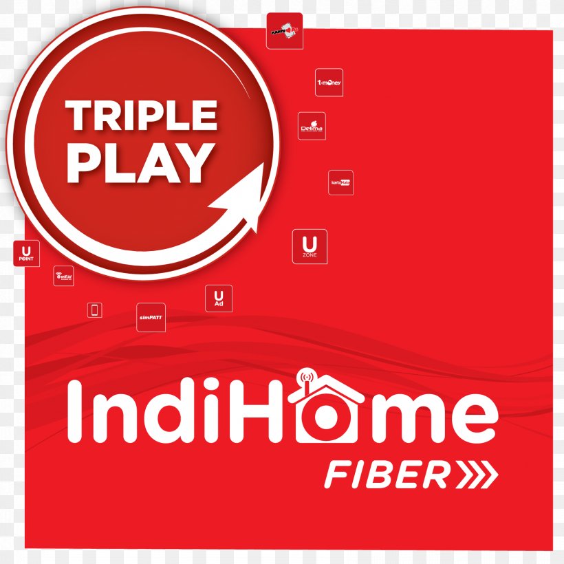 IndiHome UseeTV Palembang Optical Fiber Internet, PNG, 1667x1667px, Palembang, Area, Banner, Brand, Internet Download Free
