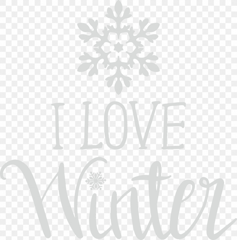 Logo Font Meter Line Flower, PNG, 2951x3000px, I Love Winter, Black, Flower, Geometry, Line Download Free