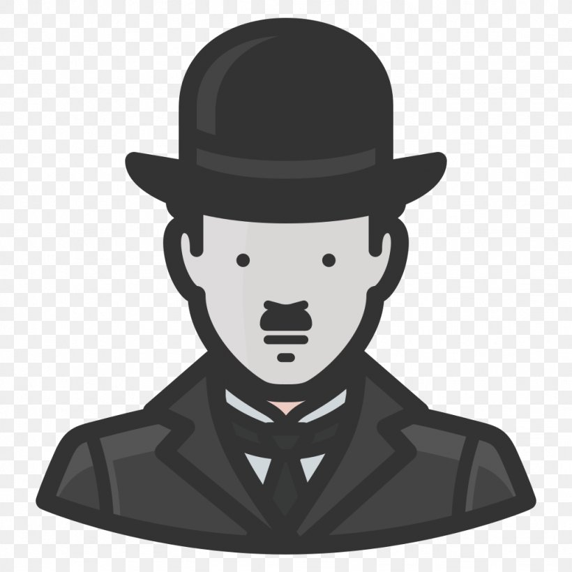 Avatar Vector Graphics Icon Design Clip Art, PNG, 1024x1024px, Avatar, Black And White, Cartoon, Charlie Chaplin, Cowboy Hat Download Free