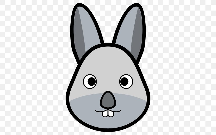 Domestic Rabbit Hare, PNG, 512x512px, Domestic Rabbit, Animal, Animation, Blackandwhite, Cartoon Download Free