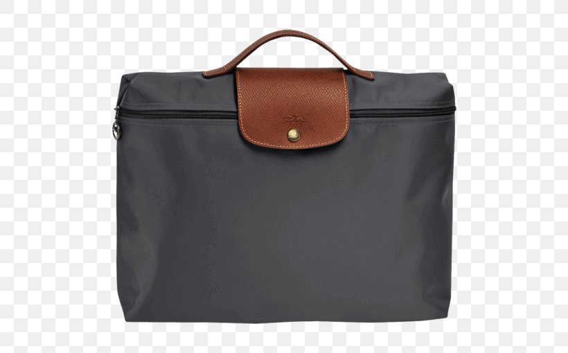 Longchamp Briefcase Pliage Handbag, PNG, 510x510px, Longchamp, Bag, Baggage, Briefcase, Brown Download Free