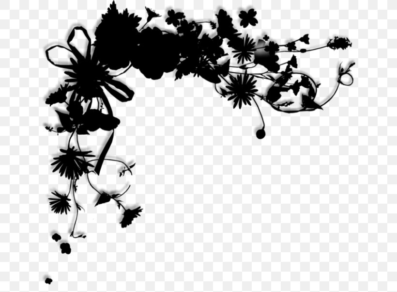 Desktop Wallpaper Flower Computer Font Pattern, PNG, 650x602px, Flower, Blackandwhite, Botany, Branch, Branching Download Free