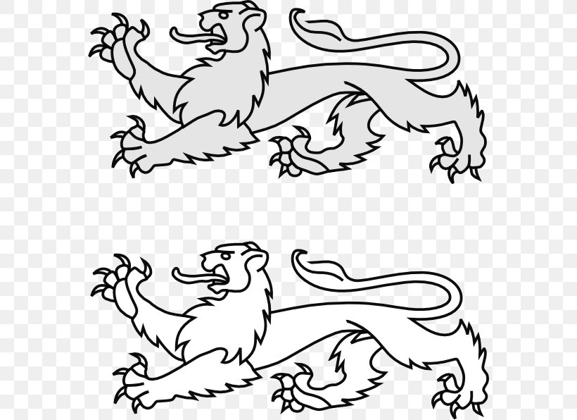 Lion Heraldry Clip Art, PNG, 570x596px, Lion, Amphibian, Art, Artwork, Beak Download Free