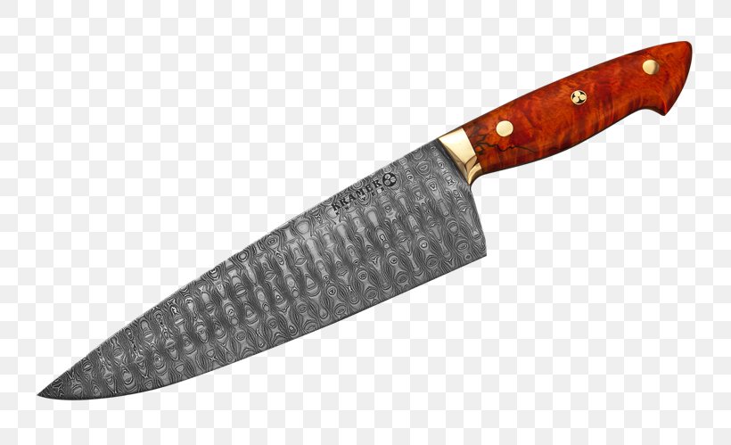 Bowie Knife Damascus Chef's Knife Zwilling J.A. Henckels, PNG, 750x499px, Bowie Knife, Blade, Bob Kramer, Chef, Cold Weapon Download Free