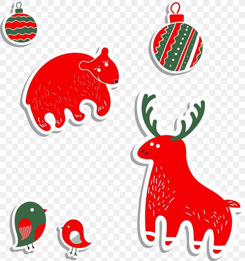 Animal Illustration, PNG, 4500x4785px, Animal, Christmas, Christmas Decoration, Christmas Ornament, Fictional Character Download Free