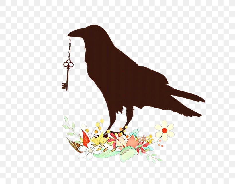 Bird Beak Crow Perching Bird Raven, PNG, 640x640px, Cartoon, Beak, Bird, Crow, Crowlike Bird Download Free
