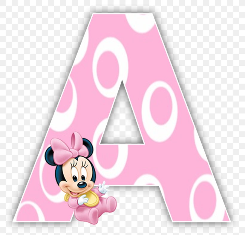 Minnie Mouse Letter Latin-script Alphabet, PNG, 801x787px, Minnie Mouse, Alphabet, Birthday, Child, Infant Download Free