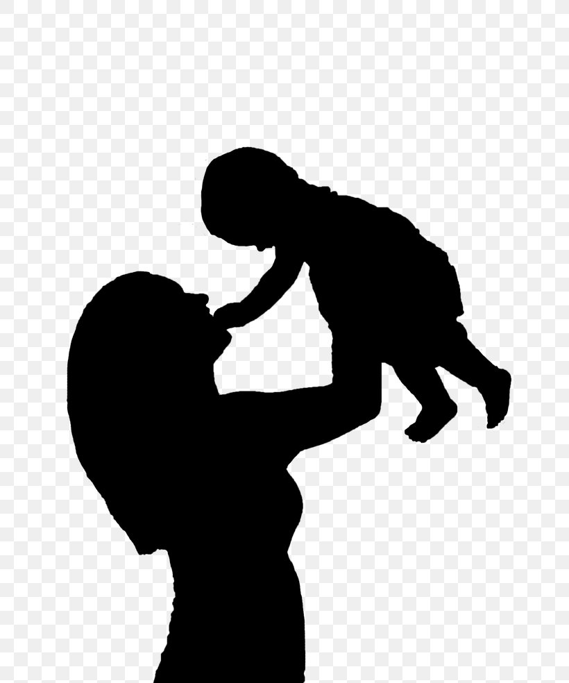 Mother Child Silhouette Clip Art, PNG, 760x984px, Mother, Arm, Black, Black And White, Child Download Free