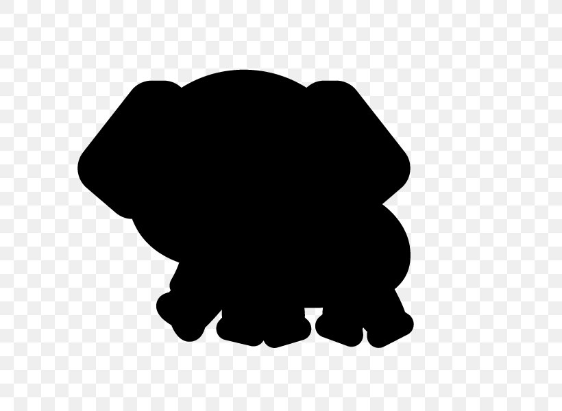 Silhouette Elephant Animal Clip Art, PNG, 600x600px, Silhouette, Animal, Black, Black And White, Black M Download Free