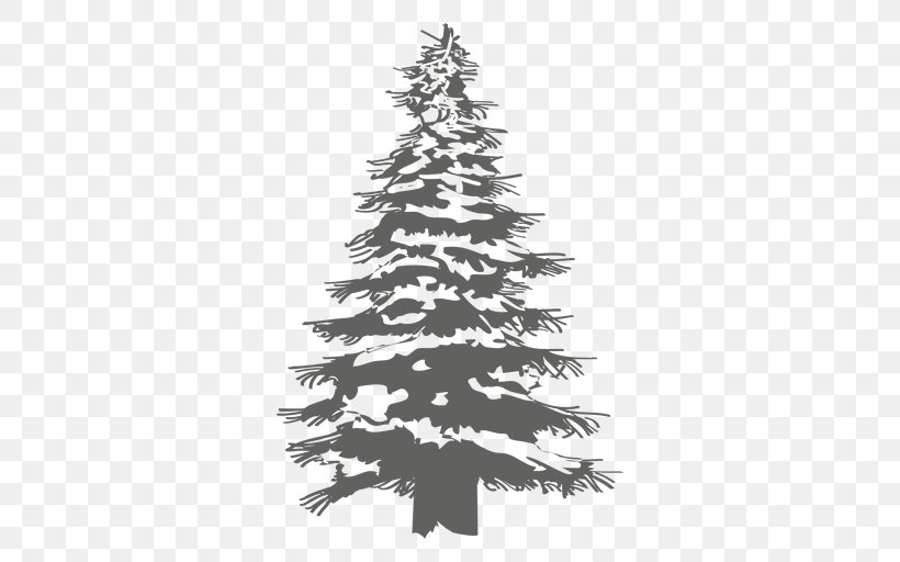 Christmas Tree Pine Fir, PNG, 512x512px, Tree, Artificial Christmas Tree, Black And White, Christmas Decoration, Christmas Ornament Download Free