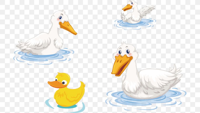 Duck Cygnini Goose Clip Art, PNG, 712x465px, Duck, Beak, Bird, Cartoon, Cygnini Download Free