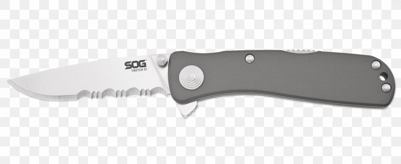 Knife Serrated Blade SOG Specialty Knives & Tools, LLC, PNG, 1898x779px, Knife, Blade, Bowie Knife, Cold Weapon, Cutting Tool Download Free