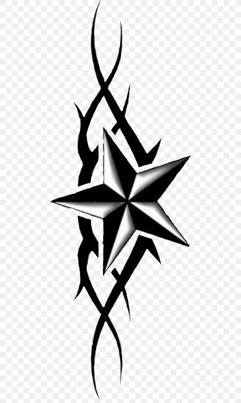 Nautical Star Sleeve Tattoo Flash, PNG, 480x1374px, Nautical Star ...