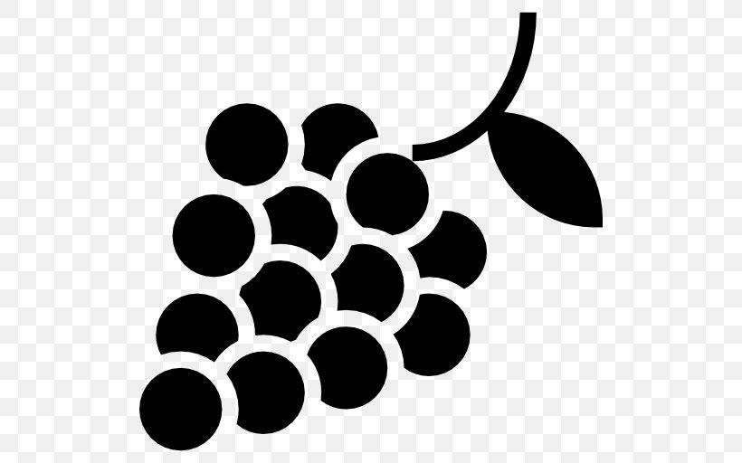 Grape Clip Art, PNG, 512x512px, Grape, Berry, Black, Black And White, Cdr Download Free