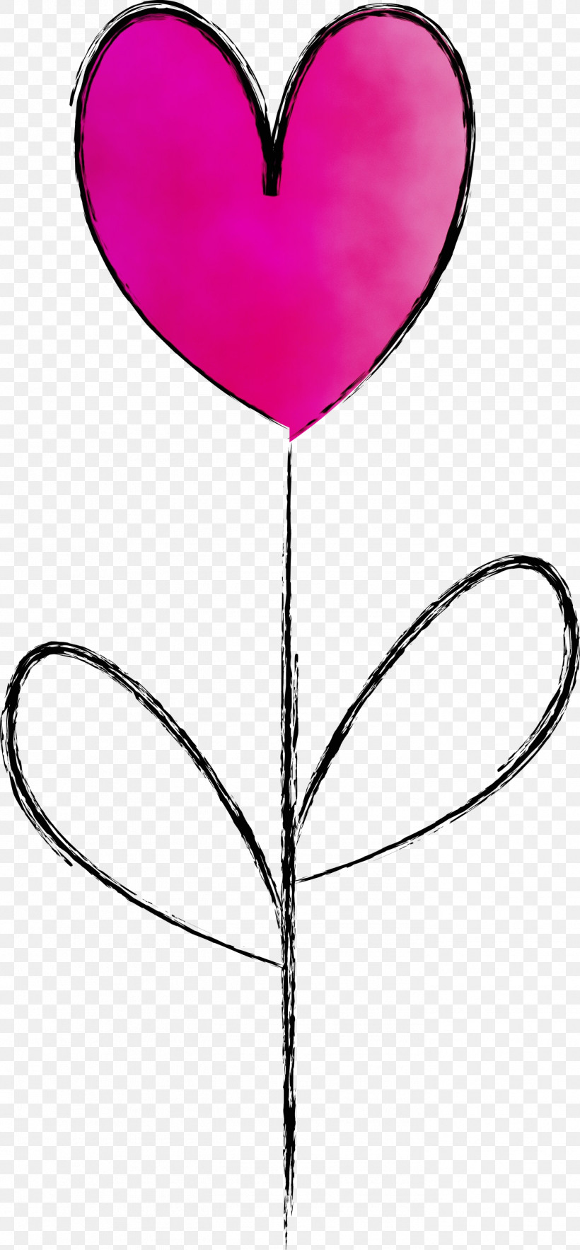 Pink Line Heart Balloon Magenta, PNG, 1392x3000px, Valentines Day, Balloon, Happy Valentines Day, Heart, Line Download Free