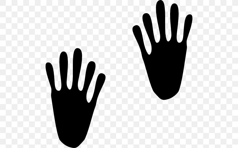 Download Footprint Clip Art, PNG, 512x512px, Footprint, Black And White, Finger, Glove, Hand Download Free