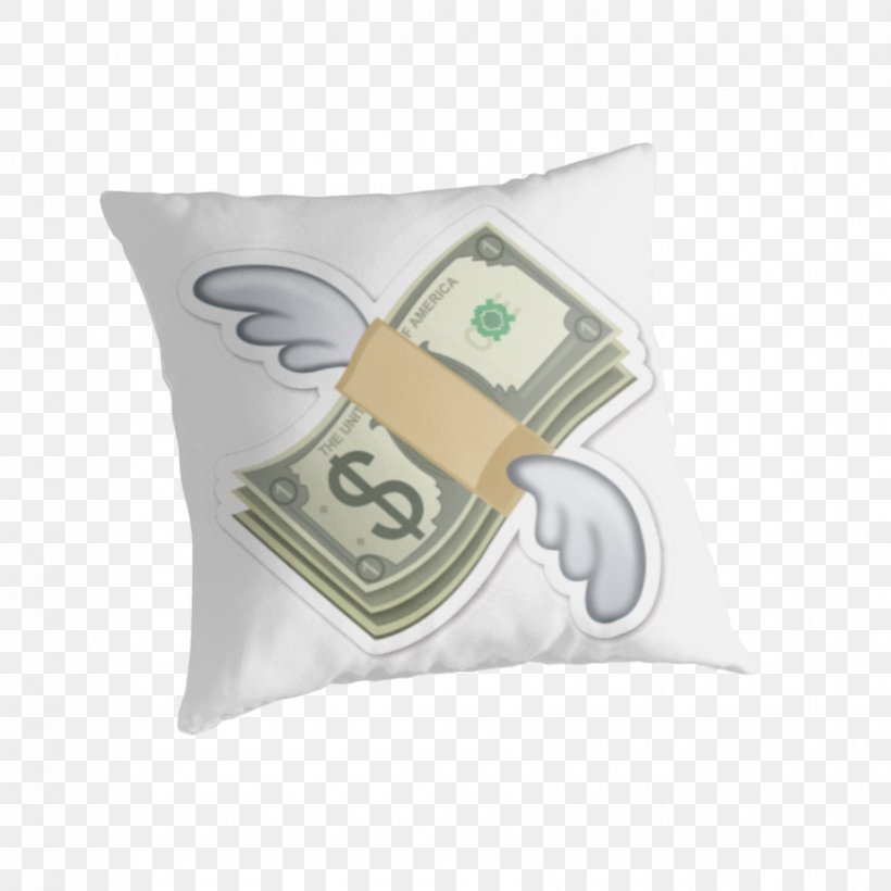 Money Bag Sticker Flying Cash Emoji, PNG, 875x875px, Money, Bank, Banknote, Cushion, Emoji Download Free