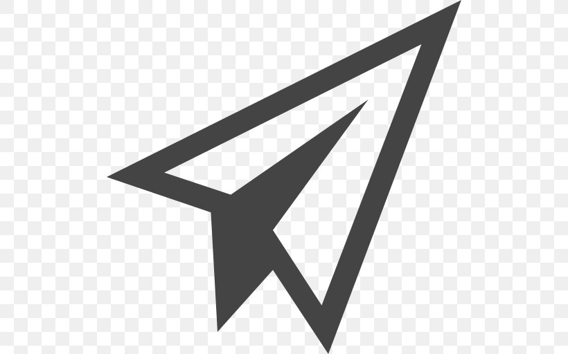 Paper Plane Airplane, PNG, 512x512px, Paper, Airplane, Black, Black And White, Brand Download Free