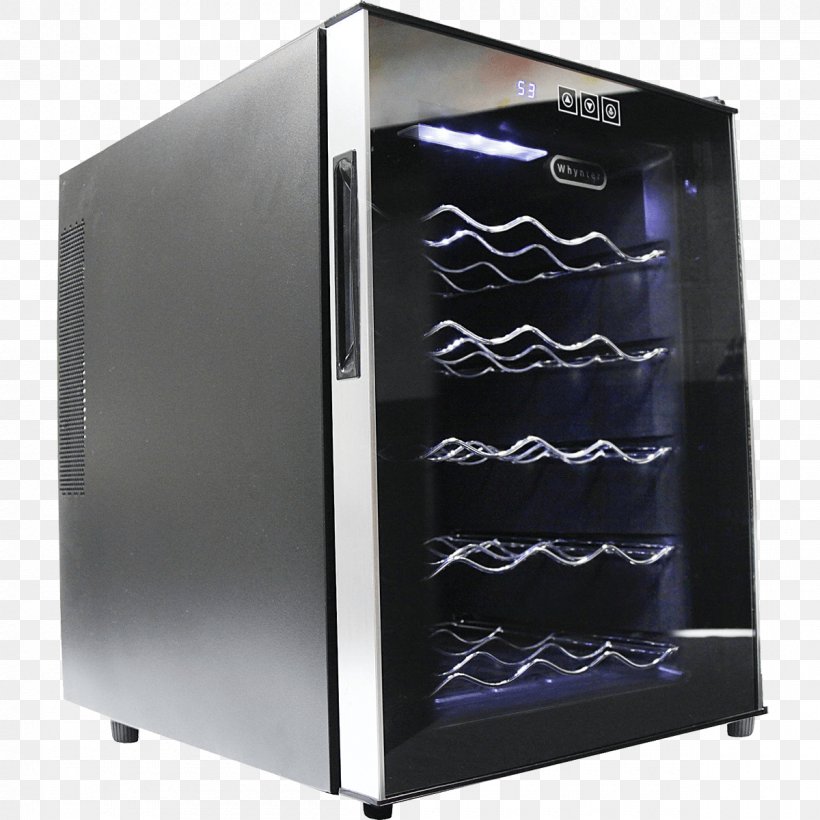 Wine Cooler Refrigerator Bottle Glass, PNG, 1200x1200px, Wine Cooler, Bottle, Cooler, Glass, Home Appliance Download Free
