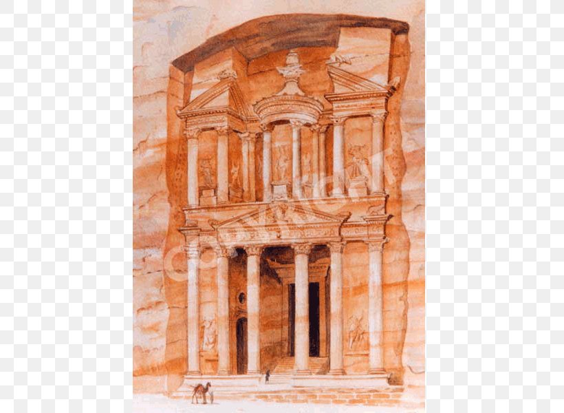 Ancient Rome Petra Facade Ancient History Watercolor Painting, PNG, 600x600px, Ancient Rome, Ancient History, Ancient Roman Architecture, Arch, Architecture Download Free