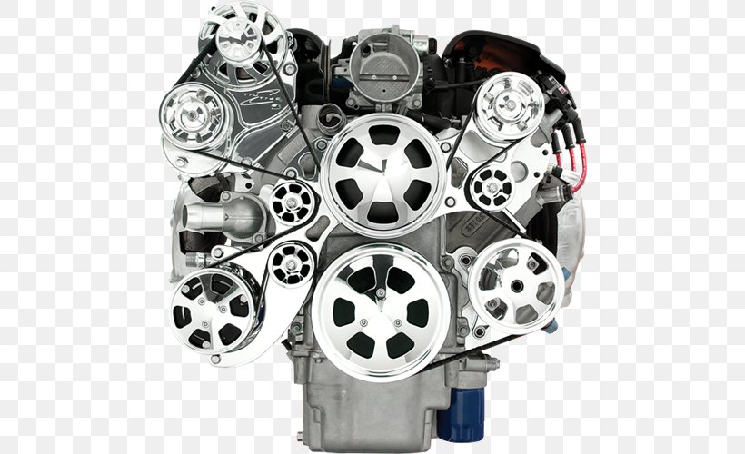 Car Chevrolet General Motors Pulley LS Based GM Small-block Engine, PNG, 500x500px, Car, Aluminium, Auto Part, Belt, Chevrolet Download Free