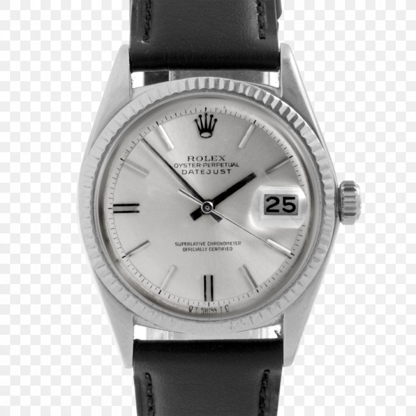 Rolex Datejust Automatic Watch Strap, PNG, 1000x1000px, Rolex Datejust, Automatic Watch, Black Leather Strap, Brand, Buckle Download Free