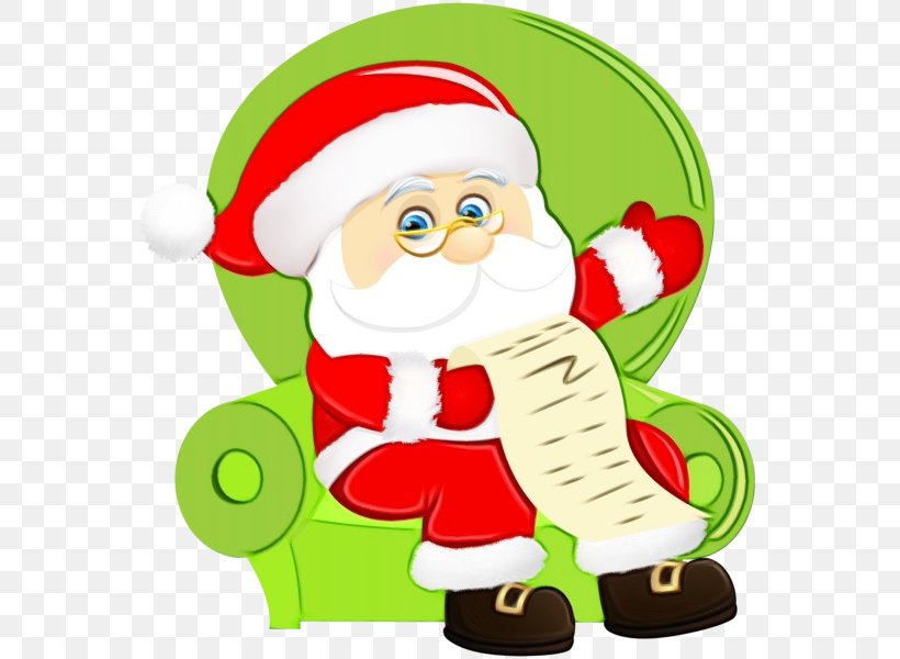 Santa Claus, PNG, 569x600px, Watercolor, Cartoon, Christmas, Christmas Elf, Fictional Character Download Free
