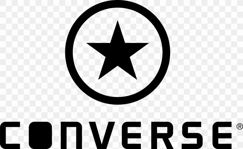 Converse Logo Chuck Taylor All-Stars Clothing Shoe, PNG, 5000x3078px, Converse, Adidas, Area, Black And White, Brand Download Free