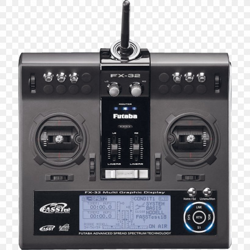 FX!32 Transmitter Radio-controlled Model Futaba Corporation Robbe, PNG, 1500x1500px, Transmitter, Audio, Audio Equipment, Communication Channel, Electronic Component Download Free