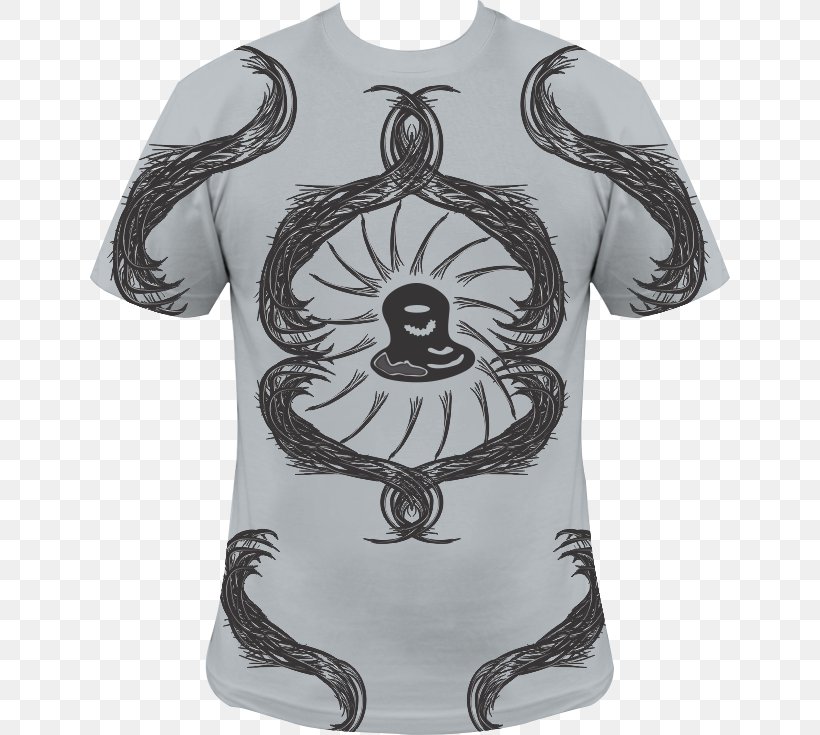 T-shirt Visual Arts Sleeve Neck, PNG, 640x735px, Tshirt, Animal, Art, Black, Clothing Download Free