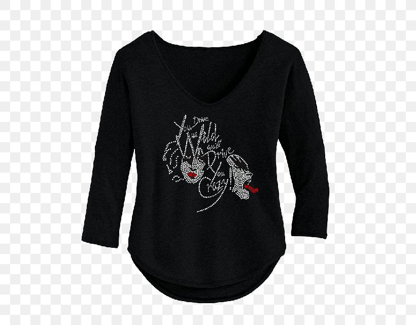 T-shirt Hoodie Dolman Neckline Bling-bling, PNG, 640x640px, Tshirt, Black, Blingbling, Clothing, Dolman Download Free