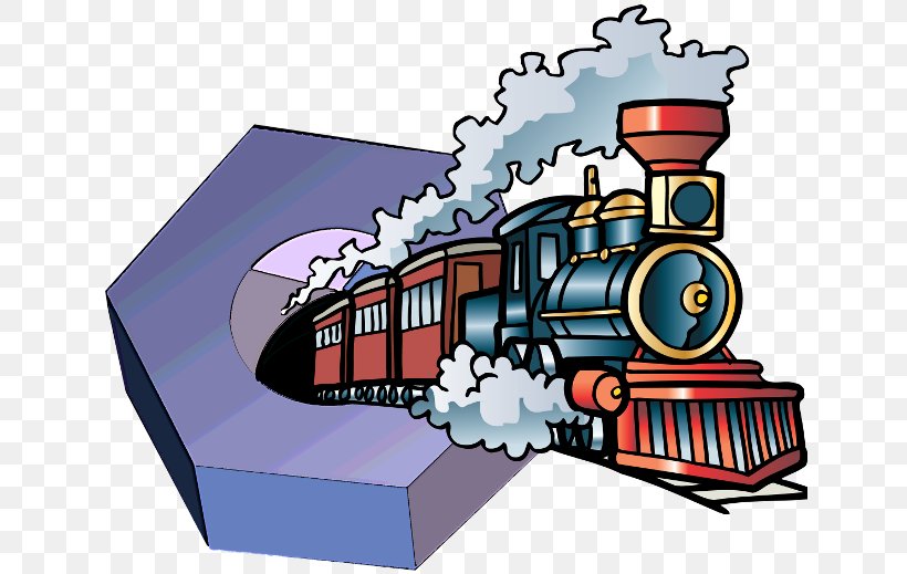 Train Rail Transport Clip Art Illustration Steam Locomotive, PNG,  640x519px, Train, Animation, Art, Cartoon, Fictional Character