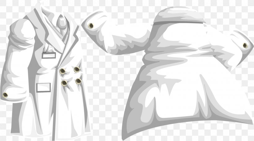 White Uniform Coat Clothing, PNG, 2400x1339px, Watercolor, Cartoon, Flower, Frame, Heart Download Free