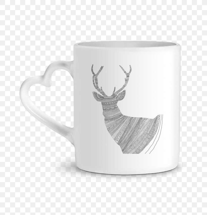Coffee Cup Mug Ceramic Art Teacup, PNG, 690x850px, Coffee Cup, Antler, Art, Bluza, Canvas Download Free
