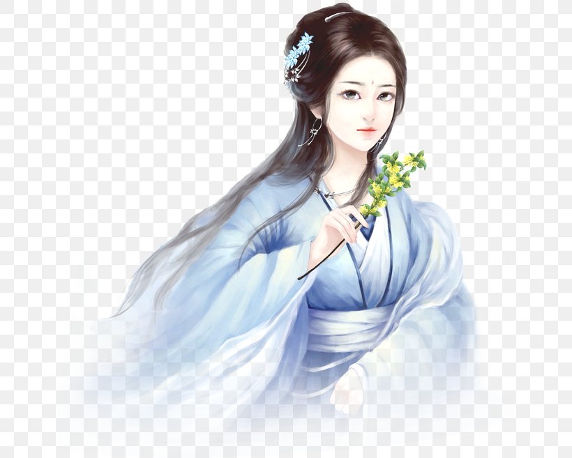 Woman Geisha Blue Lichun Red, PNG, 658x657px, Watercolor, Cartoon, Flower, Frame, Heart Download Free