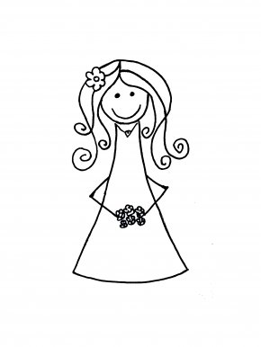 clipart of bridesmaids