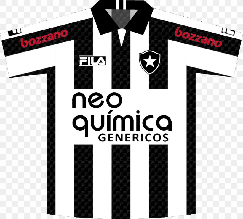 Evolução Dos Uniformes Do Botafogo De Futebol E Regatas T-shirt Evolução Dos Uniformes Do Botafogo De Futebol E Regatas ユニフォーム, PNG, 922x833px, Botafogo De Futebol E Regatas, Black, Brand, Clothing, Fila Download Free