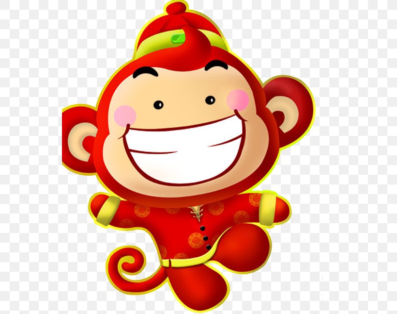 Monkey Cartoon Gorilla Clip Art, PNG, 564x647px, Monkey, Art, Cartoon, Chinese New Year, Christmas Download Free