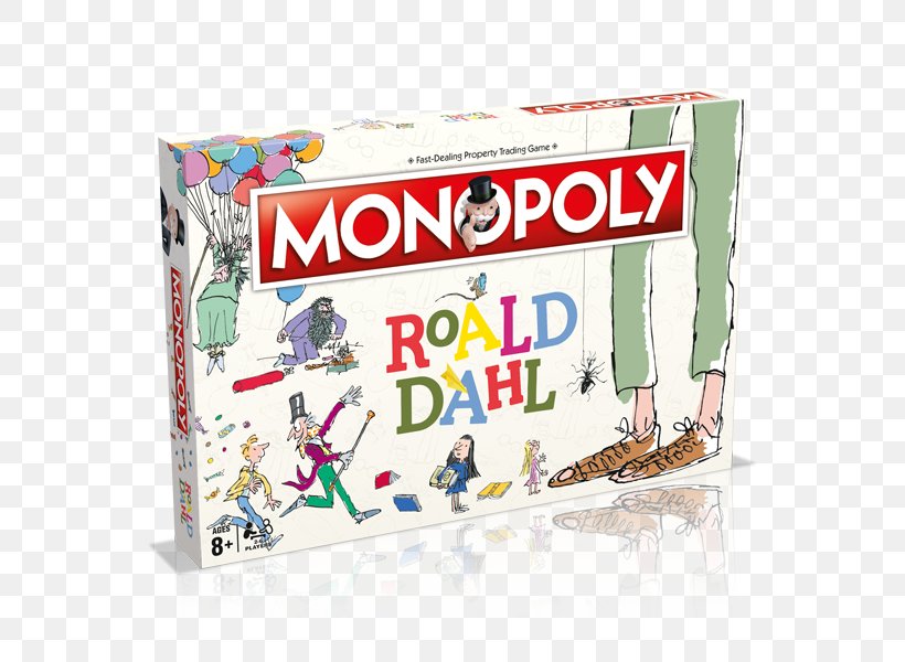 Monopoly The Collected Short Stories Of Roald Dahl The Twits Charlie And The Chocolate Factory Matilda, PNG, 600x600px, Monopoly, Author, Board Game, Book, Charlie And The Chocolate Factory Download Free