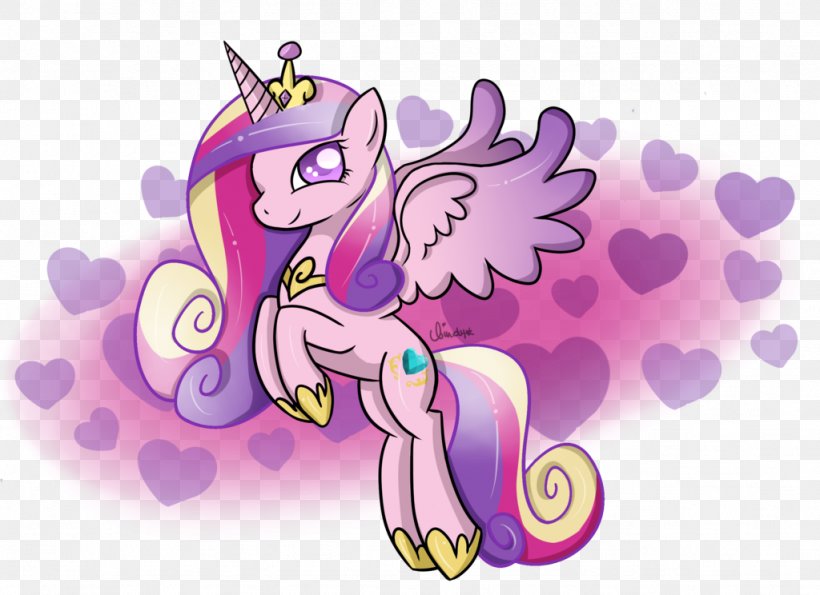 Pony Princess Cadance Twilight Sparkle Princess Celestia Drawing, PNG, 1024x744px, Watercolor, Cartoon, Flower, Frame, Heart Download Free
