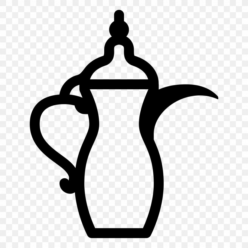 Arabic Coffee Turkish Coffee Coffeemaker Dallah, PNG, 1600x1600px, Arabic Coffee, Artwork, Black And White, Cafe, Carafe Download Free