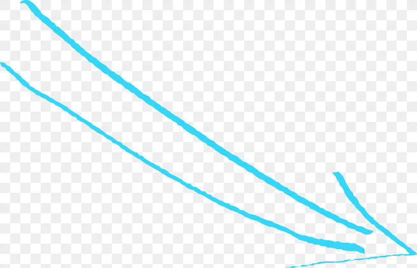 Turquoise Line, PNG, 3000x1934px, Hand Drawn Arrow, Line, Paint, Turquoise, Watercolor Download Free