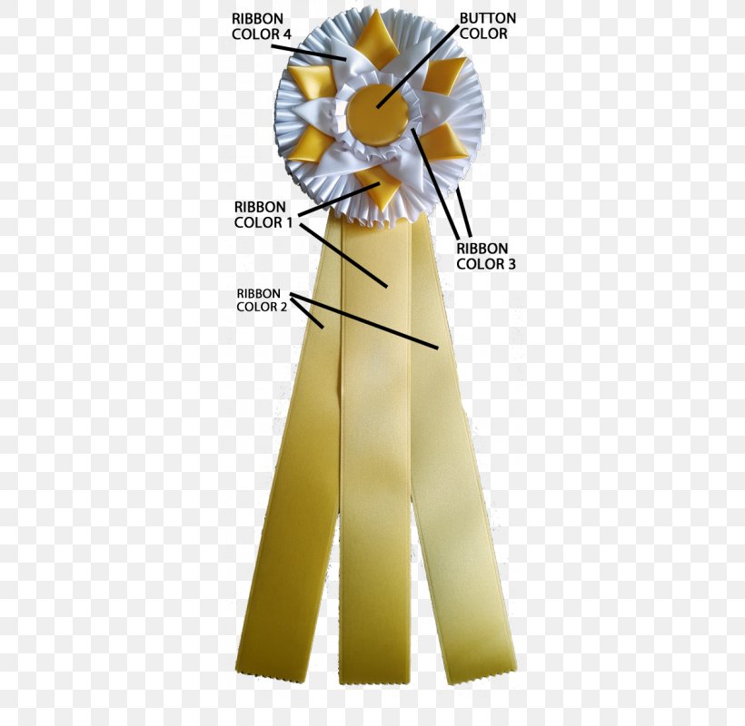 Ribbon Rosette Award Yellow Outerwear, PNG, 800x800px, Ribbon, Award, Gold Ribbon Trophies, Outerwear, Perfect Attendance Award Download Free