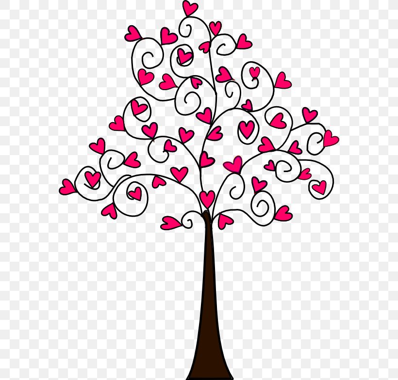 Tree Heart Drawing Clip Art, PNG, 578x784px, Tree, Artwork, Branch, Color, Cut Flowers Download Free