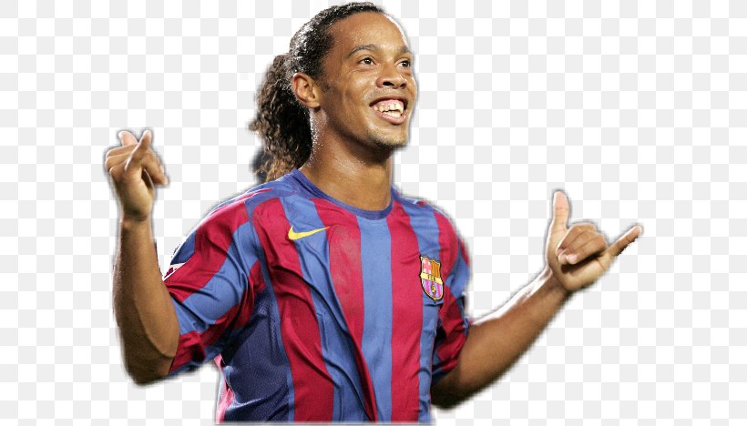 Football Player, PNG, 596x468px, Ronaldinho, Cheering, Drawing, Fc Barcelona, Finger Download Free